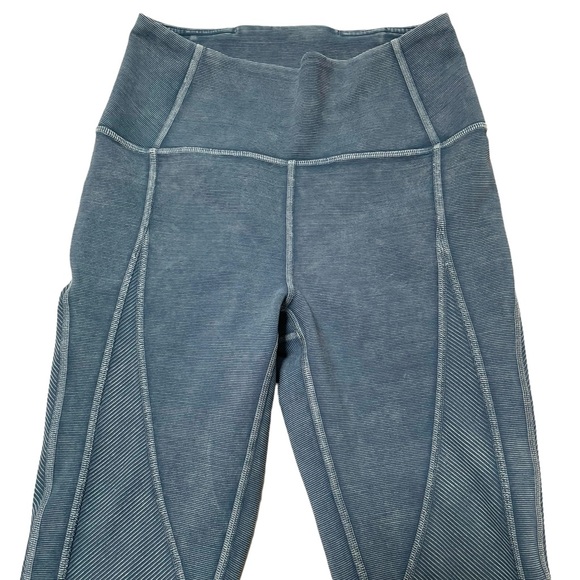 Lululemon Wunder Under HR Tight *Snow Washed Ribbed 28" Washed Night Diver - Picture 6 of 9